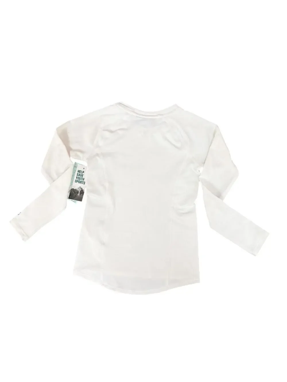 (C207) DSG Girls Cold Weather Compression Shirt Top 2XS Pure White Base Layer